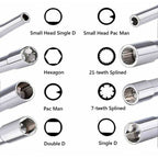 8 Pack Assorted Carburetor Screwdrivers, Adjustment Tool Set for 2-Stroke Engines, Non-Slip Square Handle Tools