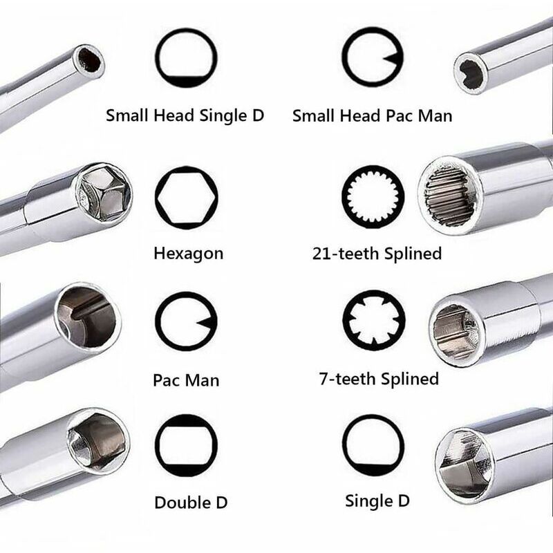 8 Pack Assorted Carburetor Screwdrivers, Adjustment Tool Set for 2-Stroke Engines, Non-Slip Square Handle Tools