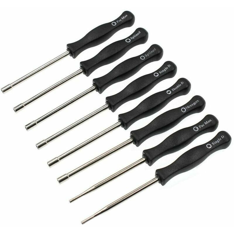 8 Pack Assorted Carburetor Screwdrivers, Adjustment Tool Set for 2-Stroke Engines, Non-Slip Square Handle Tools