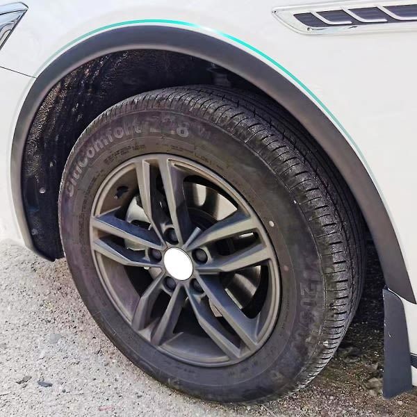 Universal Rubber Fender Flares, Car Wheel Arch Wing Expander Eyebrow Mudguard Lip Body Kit Protection, Black, 3m x 3cm