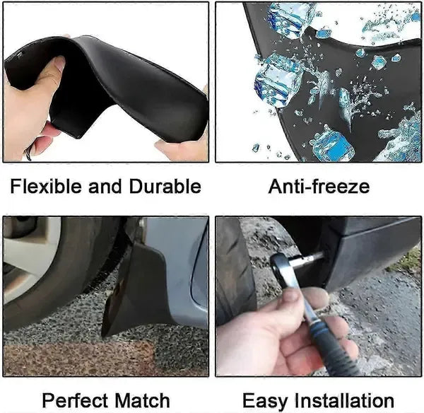 Mudguards for Volvo V60 MK II Estate 2019-2021, Molded Front and Rear Splash Guards, Semi-Rigid ABS Plastic Set