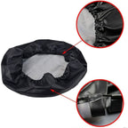 13 Inch Spare Tyre Wheel Cover for 55-58cm / 22-23 Inch Diameter, PVC Waterproof Dustproof UV Protection Cover