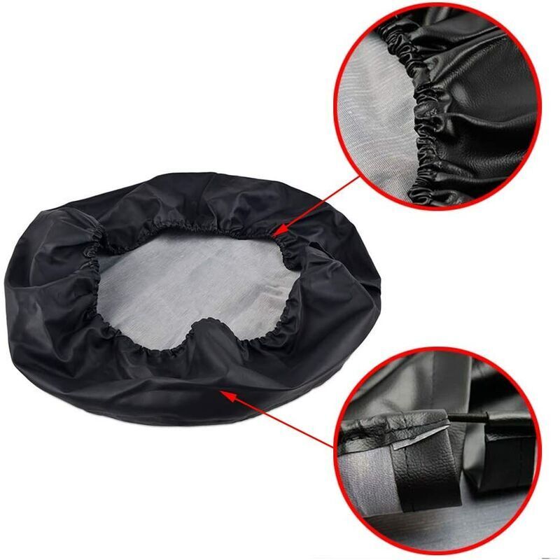 13 Inch Spare Tyre Wheel Cover for 55-58cm / 22-23 Inch Diameter, PVC Waterproof Dustproof UV Protection Cover