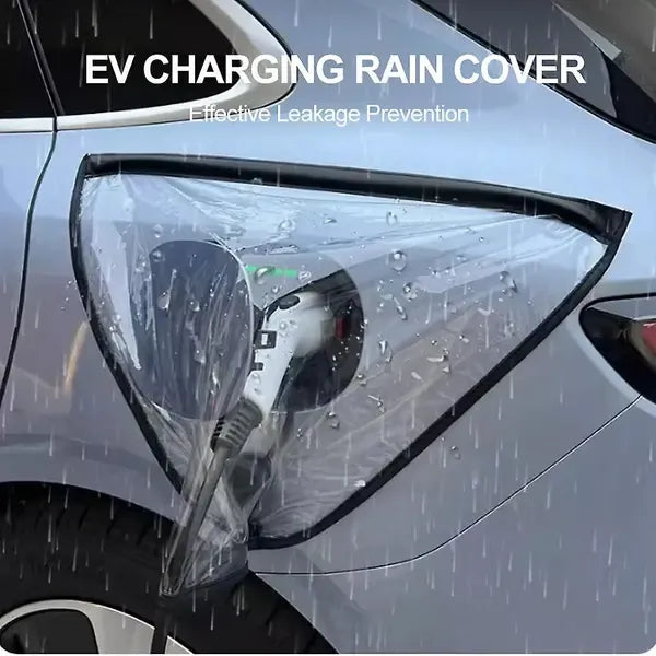 Electric Car Charging Port Rain Cover, Waterproof Dustproof EV Connector Protection for Universal Vehicles, 60 x 50 cm