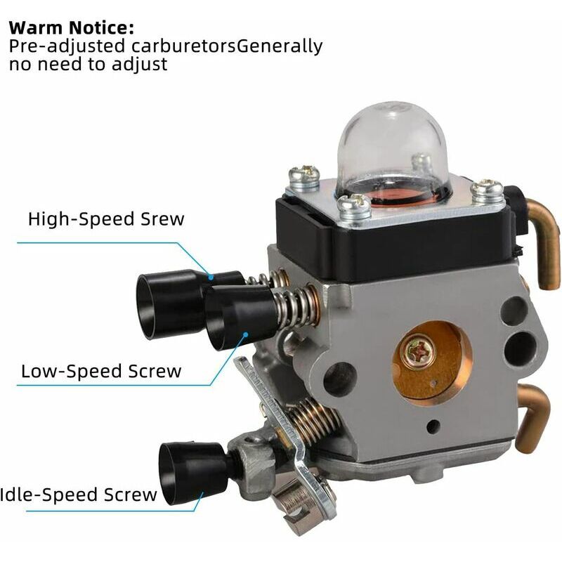 Carburetor for STIHL FS38 FS45 FS46 FS55 FS80 FS85 Trimmer, Replacement Carb for Lawn Mower and Brushcutter Engine