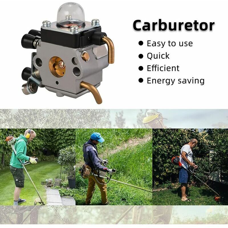Carburetor for STIHL FS38 FS45 FS46 FS55 FS80 FS85 Trimmer, Replacement Carb for Lawn Mower and Brushcutter Engine