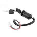 Ignition Lock Switch with 2 Keys for Motorcycle ATV Dirt Bike Go Kart, Universal 50cc-250cc Plastic Metal Replacement