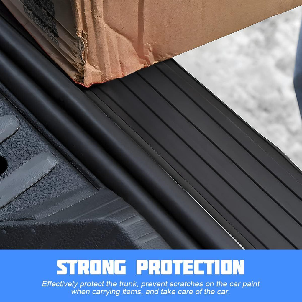 Rear Bumper Protector Rubber Boot Guard, Scratch Resistant Exterior Car Accessory for Most Vehicles, Black, 104 cm x 9 cm