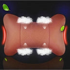2 Pack Black Car Neck Pillow, Travel Headrest Cushion for Long Journeys, Neck Support Pillow, 25 x 17 x 9 cm Size