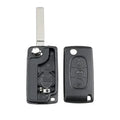 3 Button Key Fob Remote Control Case Cover for Peugeot Partner Citroen Berlingo Dispatch, Replacement Shell Only