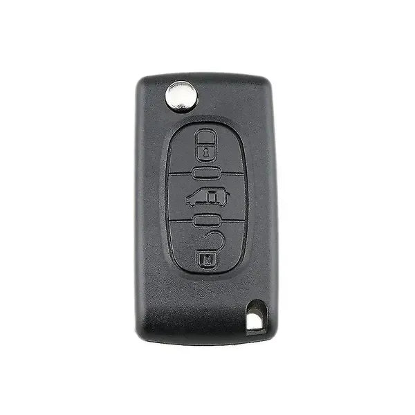 3 Button Key Fob Remote Control Case Cover for Peugeot Partner Citroen Berlingo Dispatch, Replacement Shell Only