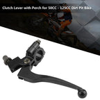 Foldable Clutch Lever with Bracket for 50cc-125cc Dirt Pit Bike, 22mm 7/8in Handlebar, 8mm Cable Housing Fitting
