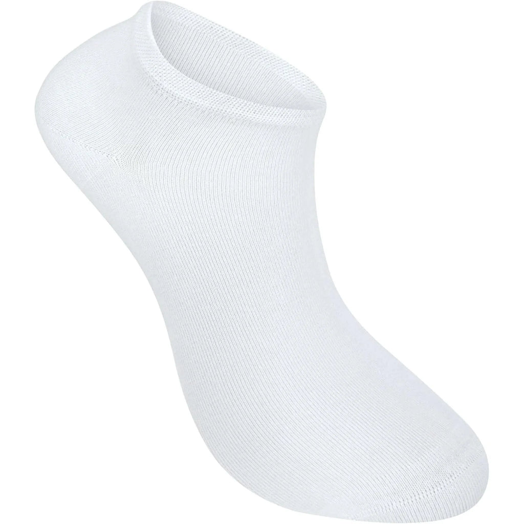 Sneaker Socks 100% Organic Cotton Invisible Low Cut for Women and Men White 6 Pack, Daily Comfort Use, for Men Women and Everyday Wear