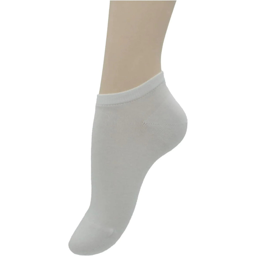 Sneaker Socks 100% Organic Cotton Invisible Low Cut for Women and Men White 6 Pack, Daily Comfort Use, for Men Women and Everyday Wear