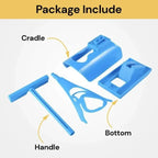 Sock Slider Aid Kit Easy On Off Helper Tool for Elderly, Pregnancy and Injury Recovery, Blue, Daily Comfort Use