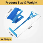 Sock Slider Aid Kit Easy On Off Helper Tool for Elderly, Pregnancy and Injury Recovery, Blue, Daily Comfort Use