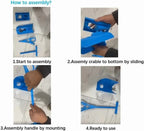 Sock Slider Aid Kit Easy On Off Helper Tool for Elderly, Pregnancy and Injury Recovery, Blue, Daily Comfort Use