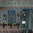 Ultrasonic Animal Deterrent Solar Powered Waterproof Outdoor Training Aid for Garden Yard Dark Green, Waterproof Design