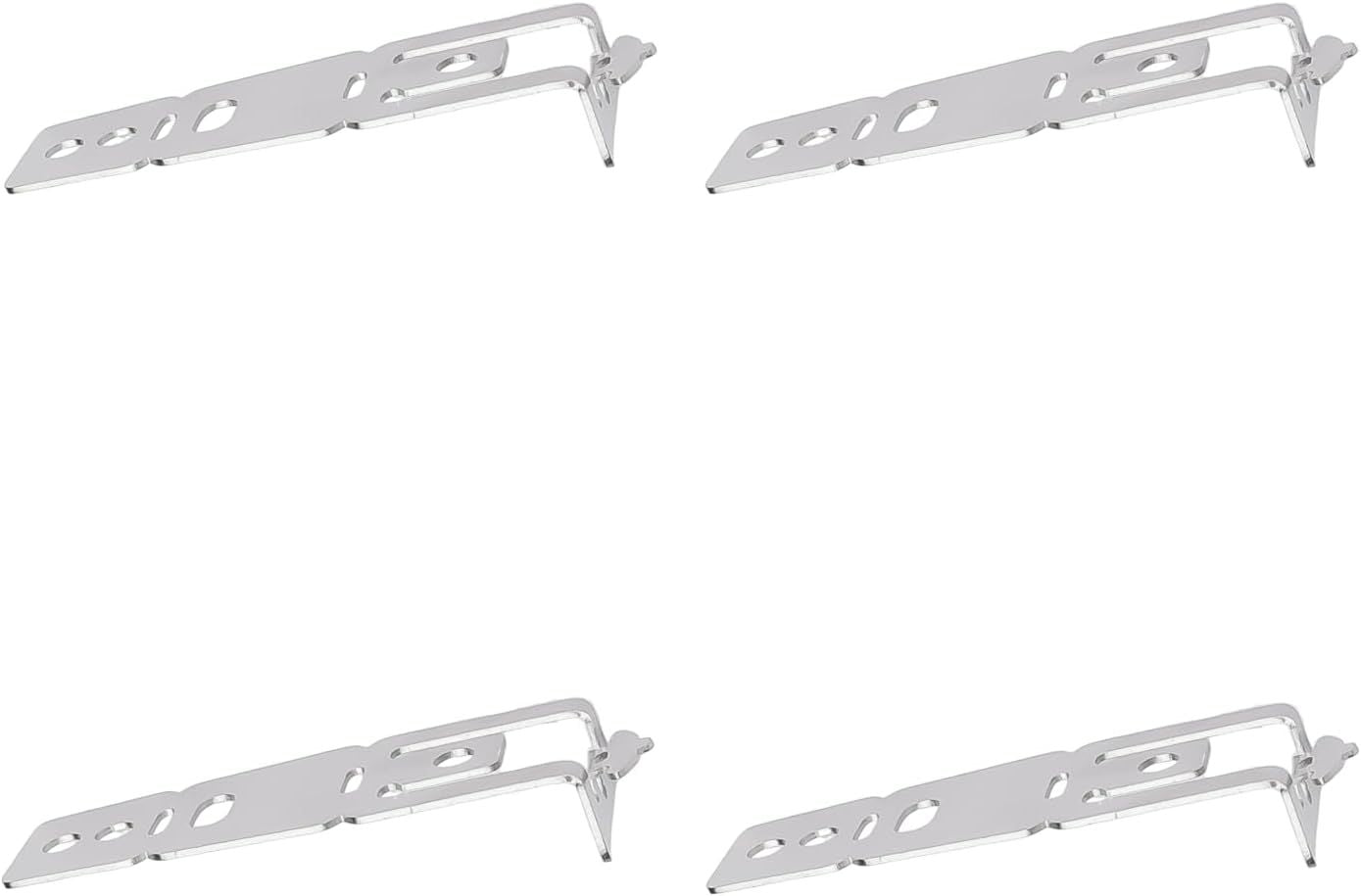 Dishwasher Mounting Bracket 4 Pack WD01X27759 Replacement Parts for GE Hotpoint Dishwashers Silver, Replacement Use