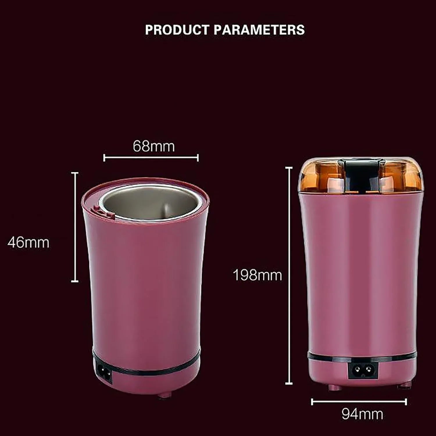 Mini Peanut Butter Machine Portable Nut Grinder with Transparent Cover 150W Motor for Home Kitchen, for Home Kitchen Bathroom and Indoor Use