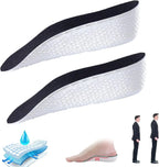 Orthopedic Height Increase Insoles with 1 Inch Lift, Arch Support Heel Cushion for Daily Wear, Black, Practical Everyday Use