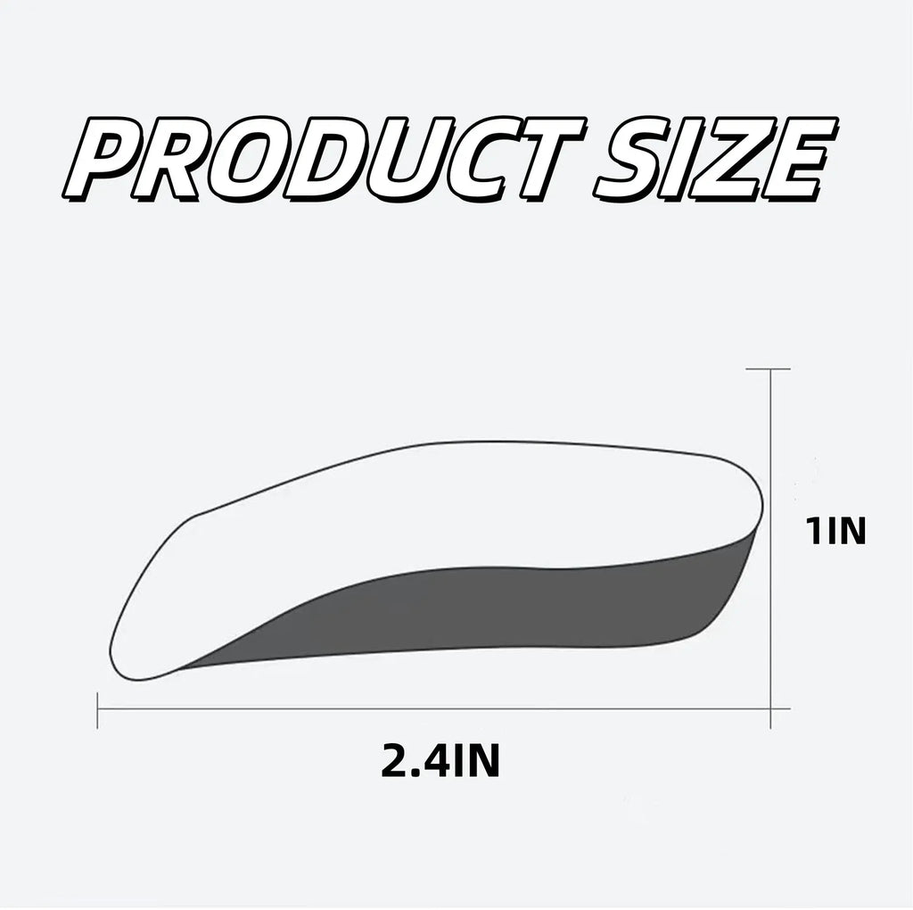 Orthopedic Height Increase Insoles with 1 Inch Lift, Arch Support Heel Cushion for Daily Wear, Black, Practical Everyday Use