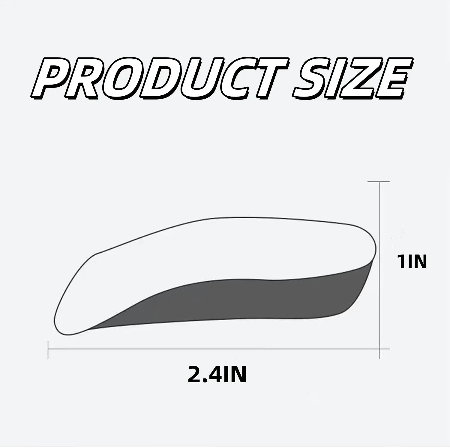 Orthopedic Height Increase Insoles with 1 Inch Lift, Arch Support Heel Cushion for Daily Wear, Black, Practical Everyday Use