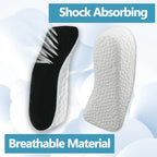 Orthopedic Height Increase Insoles with 1 Inch Lift, Arch Support Heel Cushion for Daily Wear, Black, Practical Everyday Use