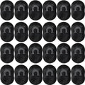 24 Pcs Pocket Palm Combs Soft Portable Scalp Massager Hair Brush for Men and Women, Black, Daily Comfort Use, for Men Women and Everyday Wear