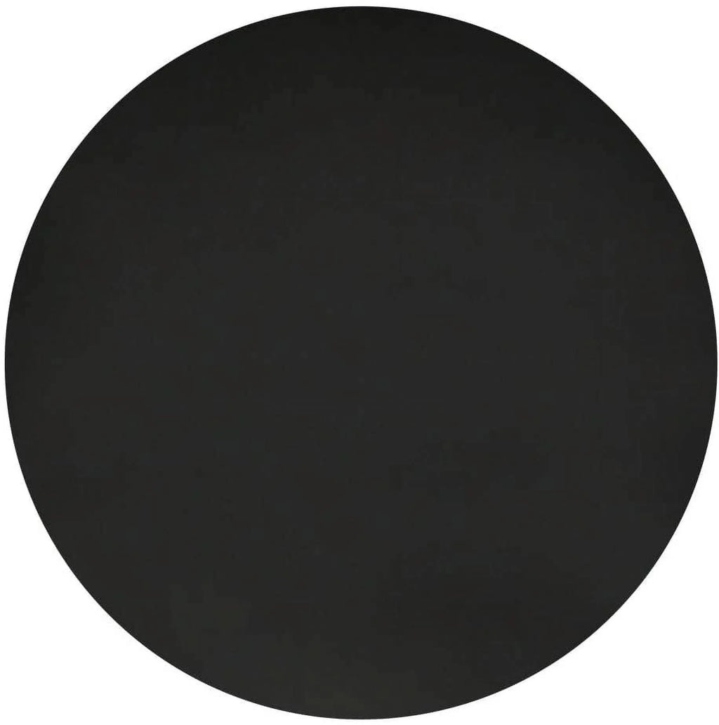 Round Bar Stool Covers 2 Pack Waterproof Faux Leather Anti Slip Slipcovers for Coffee Shop Bar Stools, 16 in/40 cm Size, Black