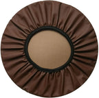 Round Bar Stool Covers 2 Pack Waterproof Faux Leather Anti Slip Slipcovers for Coffee Shop Bar Stools, 16 in/40 cm Size, Coffee