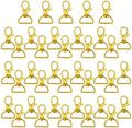 Swivel Snap Hooks with 1 Inch D Ring Lobster Clasps for Tactical Gear and Dog Leashes, 35 Pcs, 25mm, Daily Comfort Use