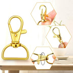 Swivel Snap Hooks with 1 Inch D Ring Lobster Clasps for Tactical Gear and Dog Leashes, 35 Pcs, 25mm, Daily Comfort Use