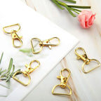 Swivel Snap Hooks with 1 Inch D Ring Lobster Clasps for Tactical Gear and Dog Leashes, 35 Pcs, 25mm, Daily Comfort Use