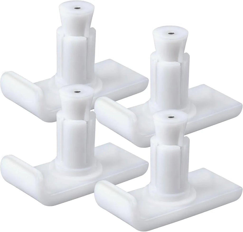 Universal Walker Ski Glides 4 Pack, Mobility Aid Accessory for Seniors, White, Practical Everyday Use, Durable Replacement Accessory
