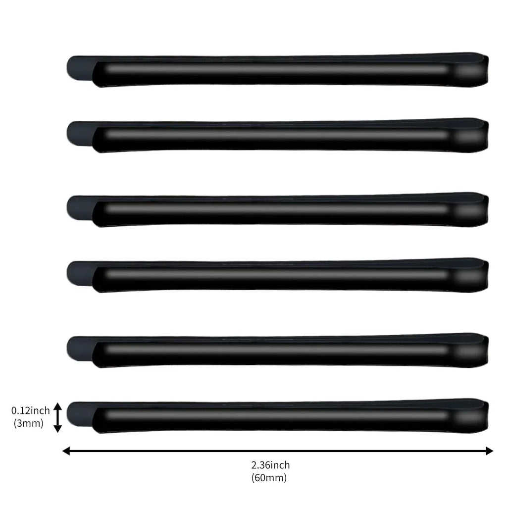 Jumbo Metal Bobby Pins, Glossy Hair Clips for Thick Long Hair, 50 Pcs, Black, Daily Comfort Use, for Men Women and Everyday Wear