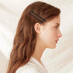 Jumbo Metal Bobby Pins, Glossy Hair Clips for Thick Long Hair, 50 Pcs, Black, Daily Comfort Use, for Men Women and Everyday Wear
