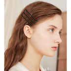 Jumbo Metal Bobby Pins, Glossy Hair Clips for Thick Long Hair, 50 Pcs, Black, Daily Comfort Use, for Men Women and Everyday Wear
