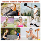 6 Pack Cotton Stretchy Wide Headbands for Women and Girls, Workout Yoga Hair Bands, 4.7 Inch Width, Daily Comfort Use