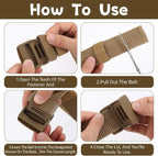 6 PCS Heavy Duty Nylon Webbing Canvas Belts for Men and Women, Outdoor Hiking and Casual Wear, Multicolor, Heavy Duty Use