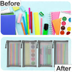 6 Pcs Nylon Mesh Zipper Makeup Bags Cosmetic Pouches for Travel and Home Organization, Small Gray, Daily Comfort Use