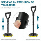 Stand Assist Mobility Aid, Height Adjustable Heavy Duty Metal Floor Standing Support Tool for Elderly, Yellow, Adjustable Design