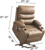 Recliner Slipcover High Stretch Soft Jacquard Fabric with Side Pocket for Standard Power Lift Recliner Green, Letter C Option