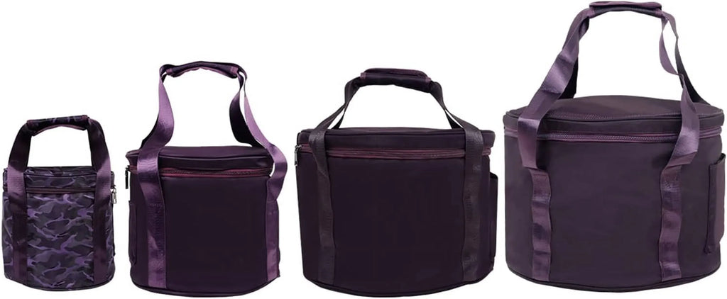 Singing Bowl Carry Bag Thick Padded Portable Travel Case with Handle for Yoga Meditation Purple, 10 inches Size