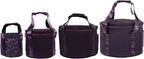 Singing Bowl Carry Bag with Handle, Thickened Padded Travel Case for Yoga Meditation Sound Bowl, Purple, 14 inches Size