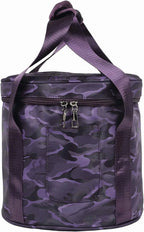 Singing Bowl Carry Bag with Handle, Thickened Padded Travel Case for Yoga Meditation Sound Bowl, Purple, 14 inches Size