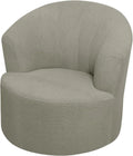 1 Pack Swivel Barrel Chair Slipcover Stretch Soft Washable Furniture Protector for Round Club Accent Chairs Living Room Light Gray, Brown