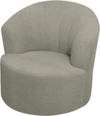 2 Pack Swivel Barrel Chair Slipcover Stretch Soft Washable Furniture Protector for Round Club Accent Chairs Living Room Beige, Brown