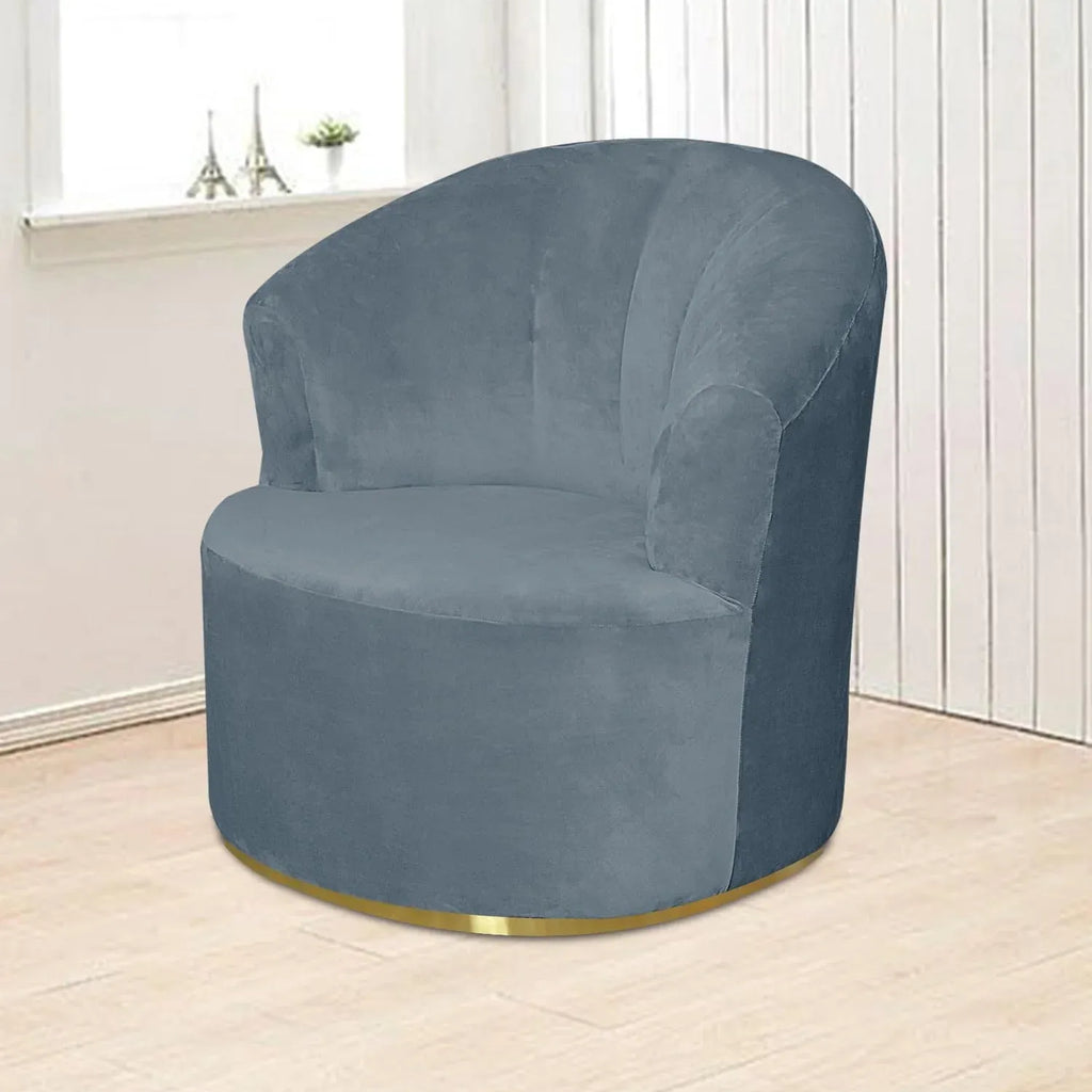 2 Pack Swivel Barrel Chair Slipcover, Stretch Soft Washable Furniture Protector for Round Club Accent Chairs, Living Room, Beige, Natural