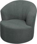 1 Pack Swivel Barrel Chair Slipcover Stretch Soft Washable Furniture Protector for Round Club Accent Chairs Living Room Gray
